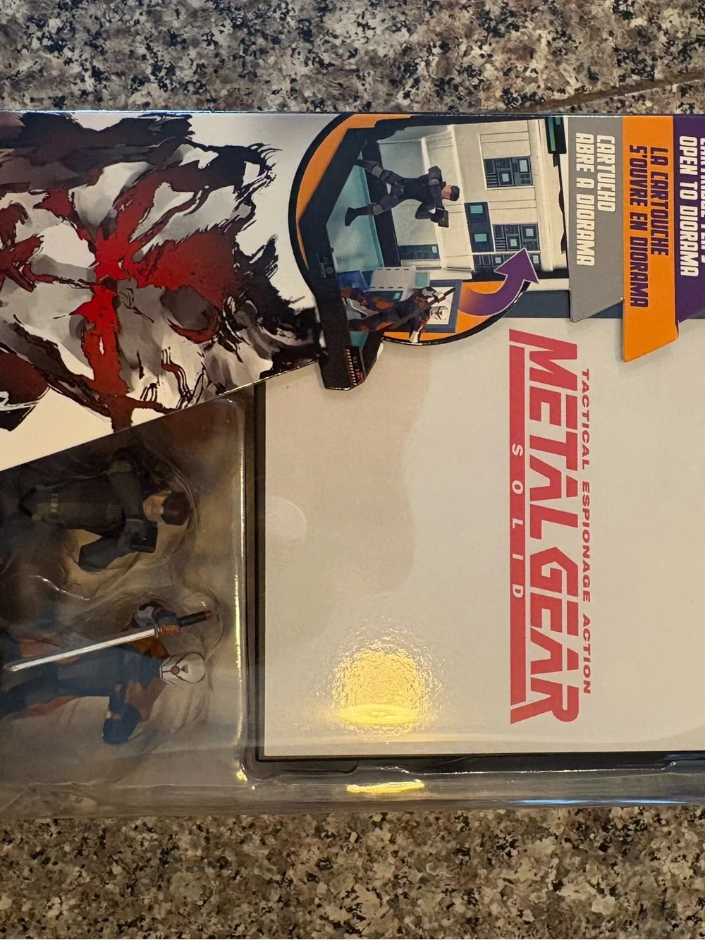 Metal Gear Solid Playstation solid snake versus cyborg ninja diorama tactical